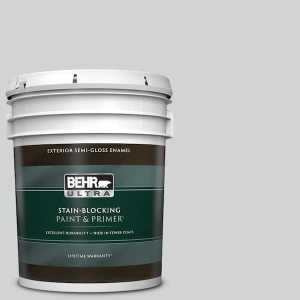 BEHR ULTRA 5 gal. #PPU26-11 Platinum Semi-Gloss Enamel Exterior Paint & Primer