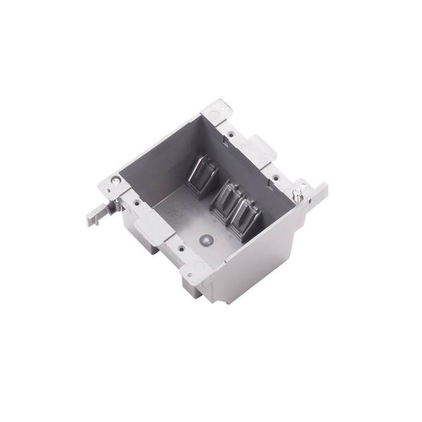 RUN BISON 2-Gang 25 cu. in. PVC Old Work Electrical Outlet Box (50-Case ...