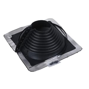 Retro Master Flash 8 in. x 8 in. Vent Pipe Roof Flashing with 4 in. - 9-1/4 in. Adjustable Diameter