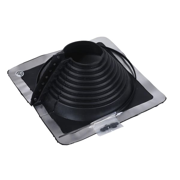Oatey Retro Master Flash 8 in. x 8 in. Vent Pipe Roof Flashing with 4 in. - 9-1/4 in. Adjustable Diameter