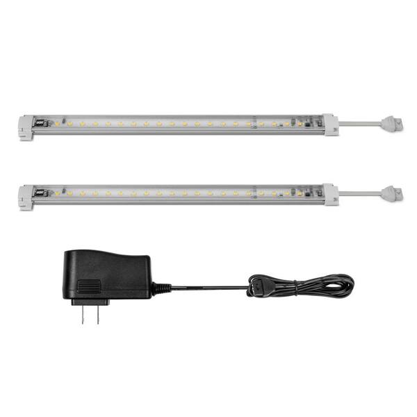 XKGLOW 12 in. 40 LED Cool White Under Cabinet Light Bar Kit (2-Pack)