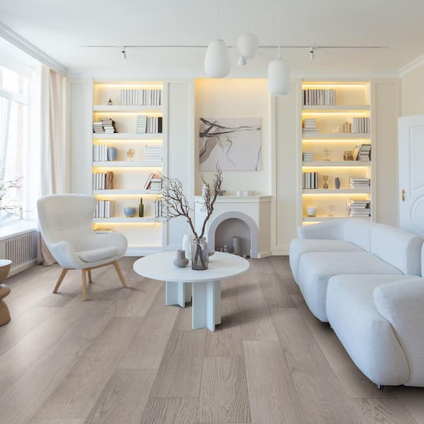 MSI Baker Cove White Oak XXL 5/8 in. T x 9.45 in. W Tongue and Groove Engineered Hardwood Flooring (34.10 sq. ft./case)