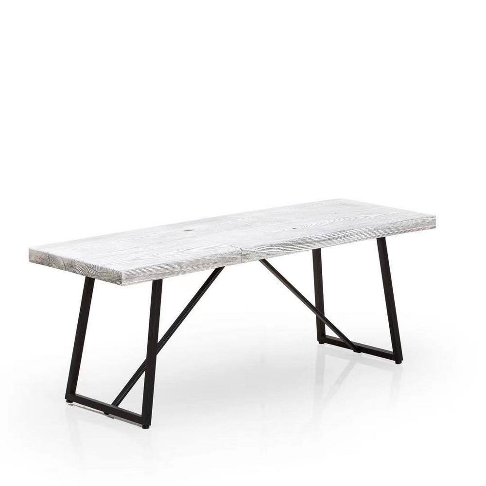 48 in. L x 16 in. W x 18 in. H Backless Wooden Garden Park Bench for Patio 