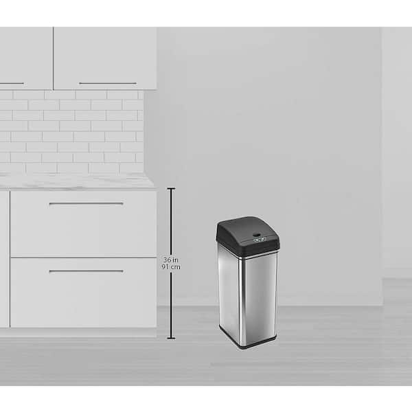13 Gallon Sensor Trash Can with AC Power Adapter – iTouchless