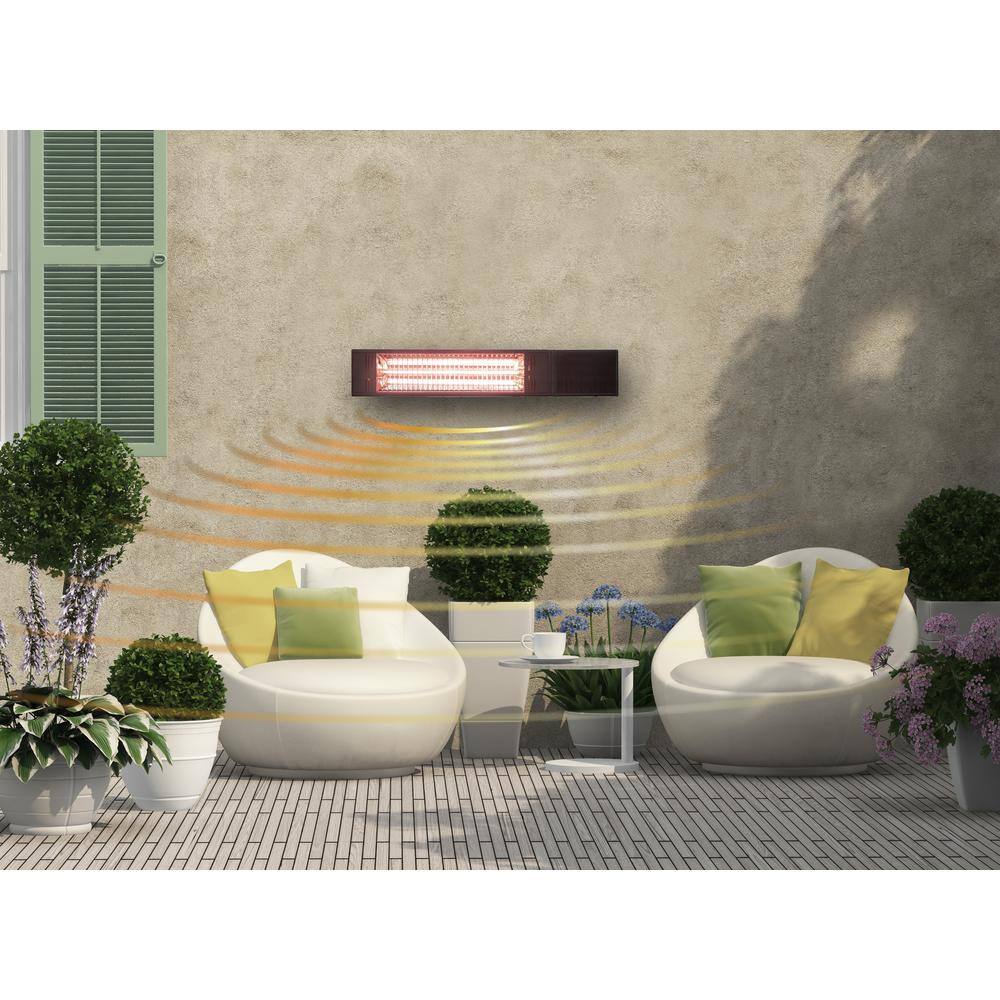 Gold Tube Infrared Electric Outdoor Heater with Remote Control