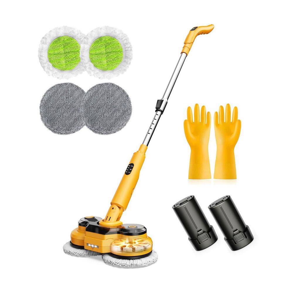 800RPM Cordless Automatic Spin Floor Mop w Smart Display, Upright Rotating Head, LED Light, Water Spray for Floors price history on PriceWatchPro