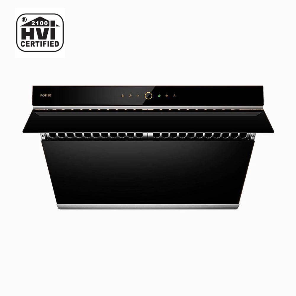 FOTILE Slant Vent Series 30 in. 1000 CFM Under Cabinet or Wall Mount Range Hood with Motion Activation in Onyx Black