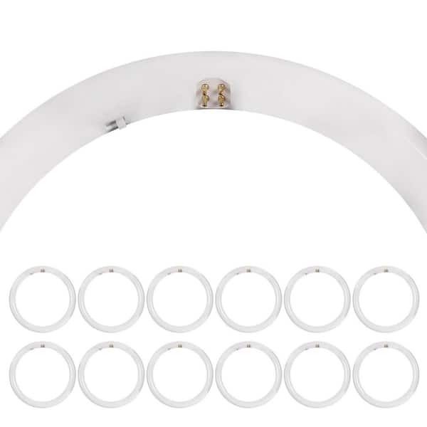 20-Watt 12 in. T9 G10q Type A Plug and Play Linear Circline LED Tube Light Bulb, Selectable White (12-Pack)