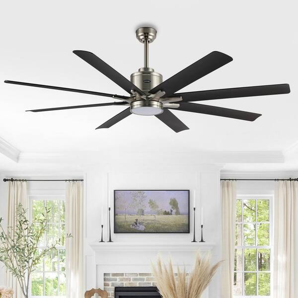 JONATHAN Y Octo 66 in. Integrated LED Light Indoor Black/Dark
