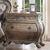 Vintage Oak 3-Drawer Nightstand with Antique Pull-Ring Handles