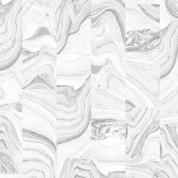 Patton Agate Tile Vinyl Strippable Roll (Covers 55 sq. ft.)
