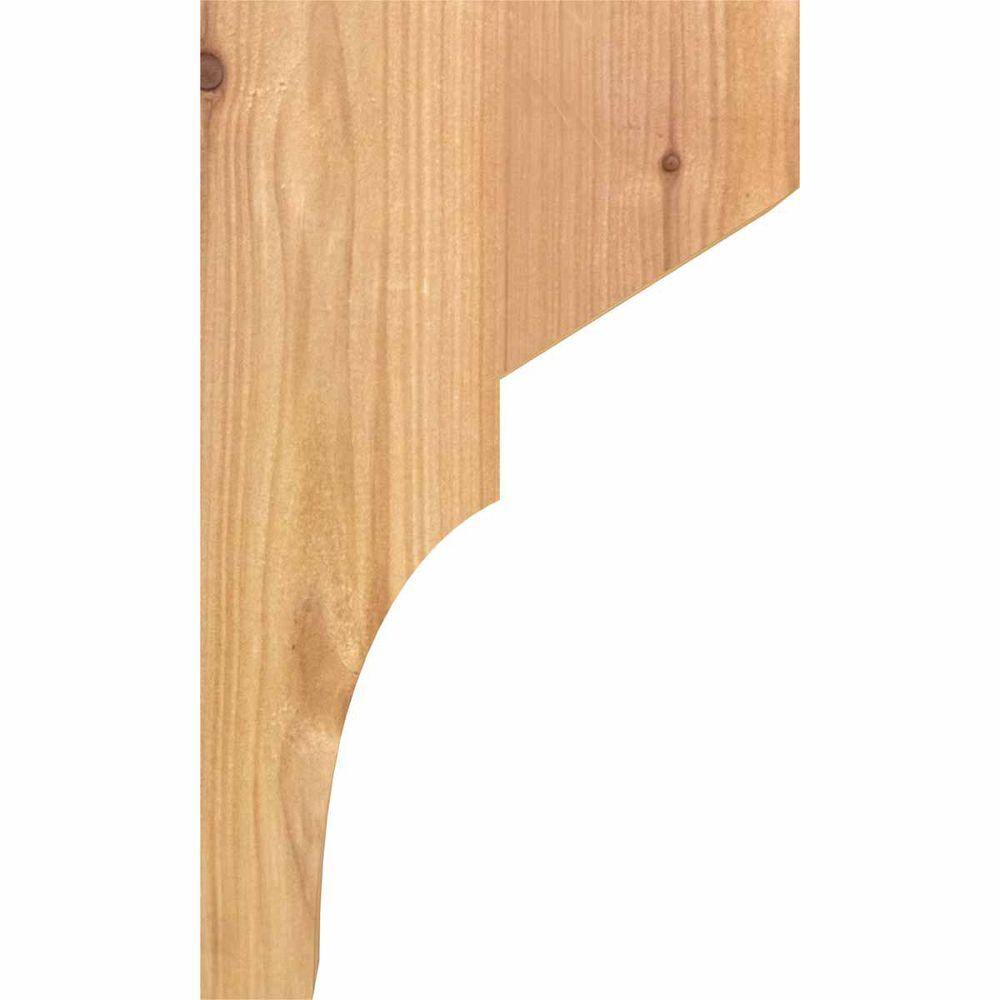 10" Western Red Cedar Smooth Rustic Corbel