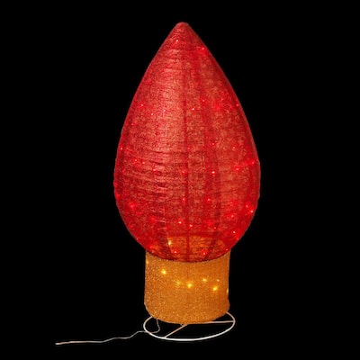 42 in. H Outdoor Giant C9 Bulb in Red