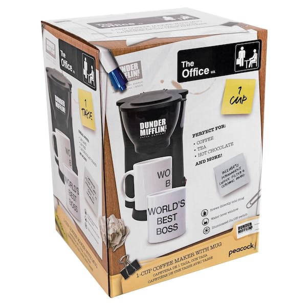 Uncanny Brands The Office Single Cup Coffee Maker Gift Set With 2 Mugs :  Target