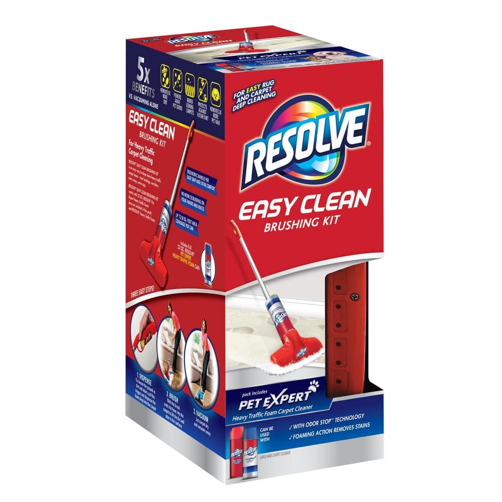 Resolve Easy Clean Pro Carpet Cleaner Gadget + Foam Spray Refill