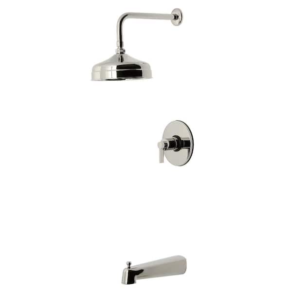 NuvoFusion 1-Handle 1-Spray Tub and Shower Faucet 1.8 GPM in Polished Nickel