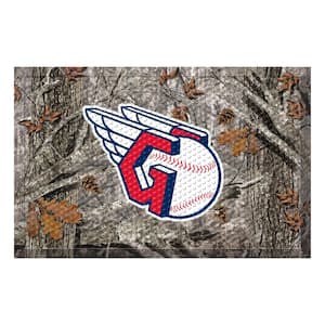 MLB - Cleveland Guardians 19 in. x 30 in. Outdoor Camo Scraper Mat Door Mat