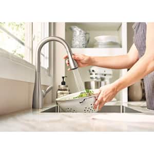 Arbor Single-Handle Pull-Down Sprayer Kitchen Faucet with Power Boost in Spot Resist Stainless