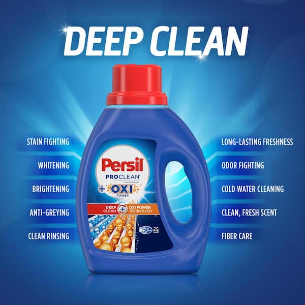 Persil ProClean Power-Liquid Laundry Detergent, Intense Fresh, 150 Fluid  Ounces, 96 Loads