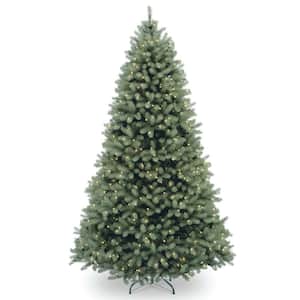 6 ft. Feel Real Downswept Douglas Blue Fir Hinged Tree with 600 Clear Lights