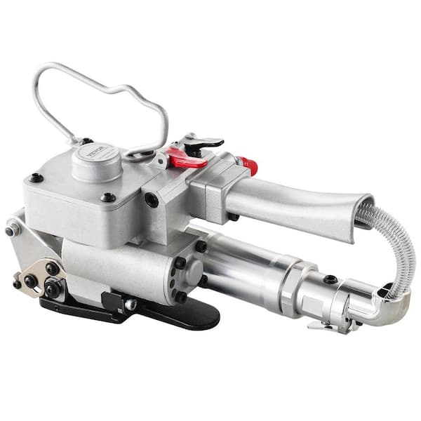 VEVOR Pneumatic Strapping Tool, for 1/2 in.-3/4 in. PP & PET Plastic Belt, Packaging Strapping Machine, with 3500N Max Tension