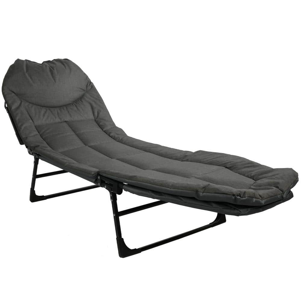 Portable Sleeping Bed, Folding Camping Cots for Adults with Strong Steel Fr