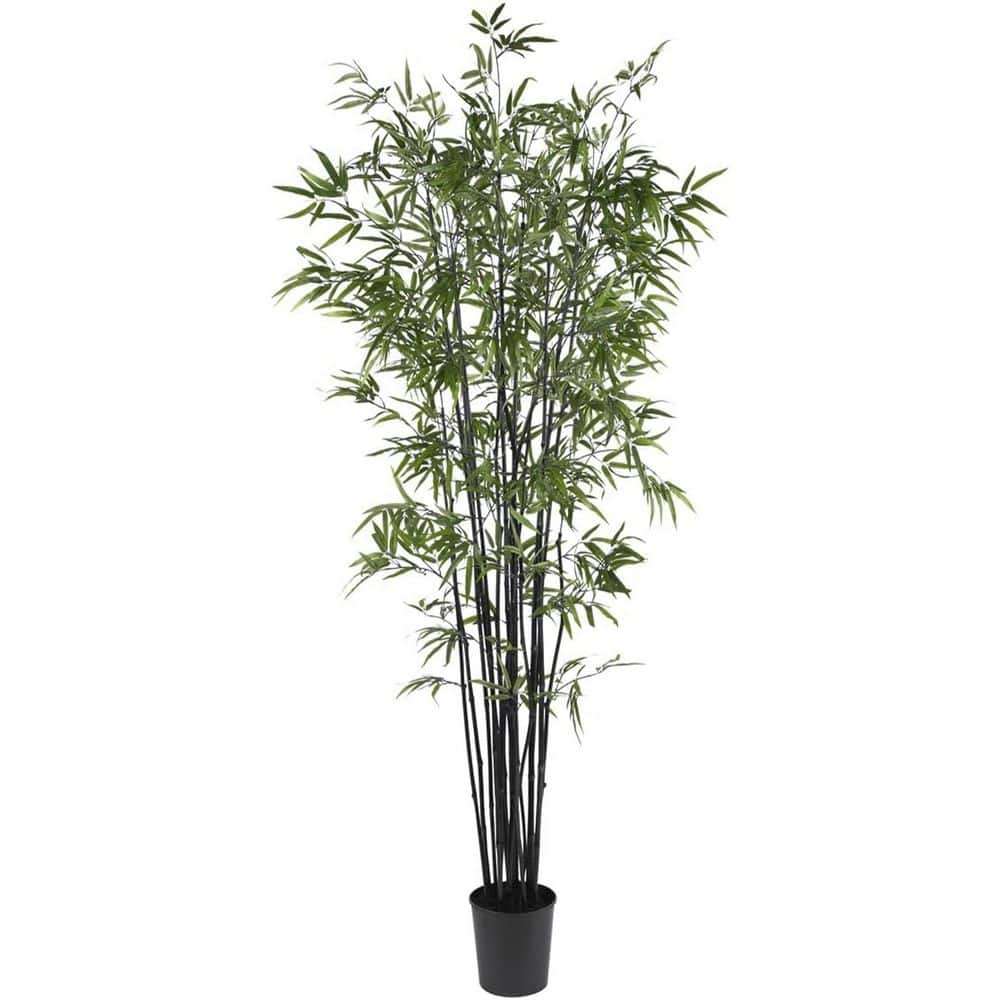 6.5 ft. Artificial Bamboo Tree in Black Pot, Artificial Indoor Home Decor Plant price history on PriceWatchPro