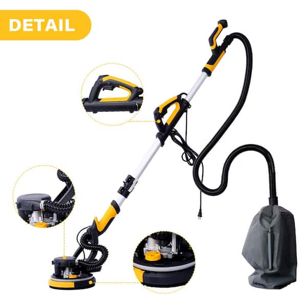maocao hoom 780W Electric Drywall Sander, with Vacuum Dust Collection 6.5A Motor Dustless, Extendable Handle