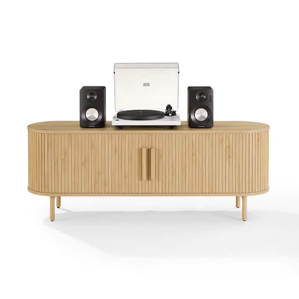 CROSLEY FURNITURE Ambrose Ash Record Storage Media Console CF1151