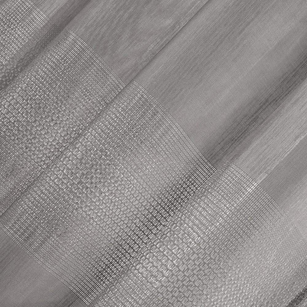 Gray Ombre Sheer Polyester Grommet Curtain Panel, 52" x 96"