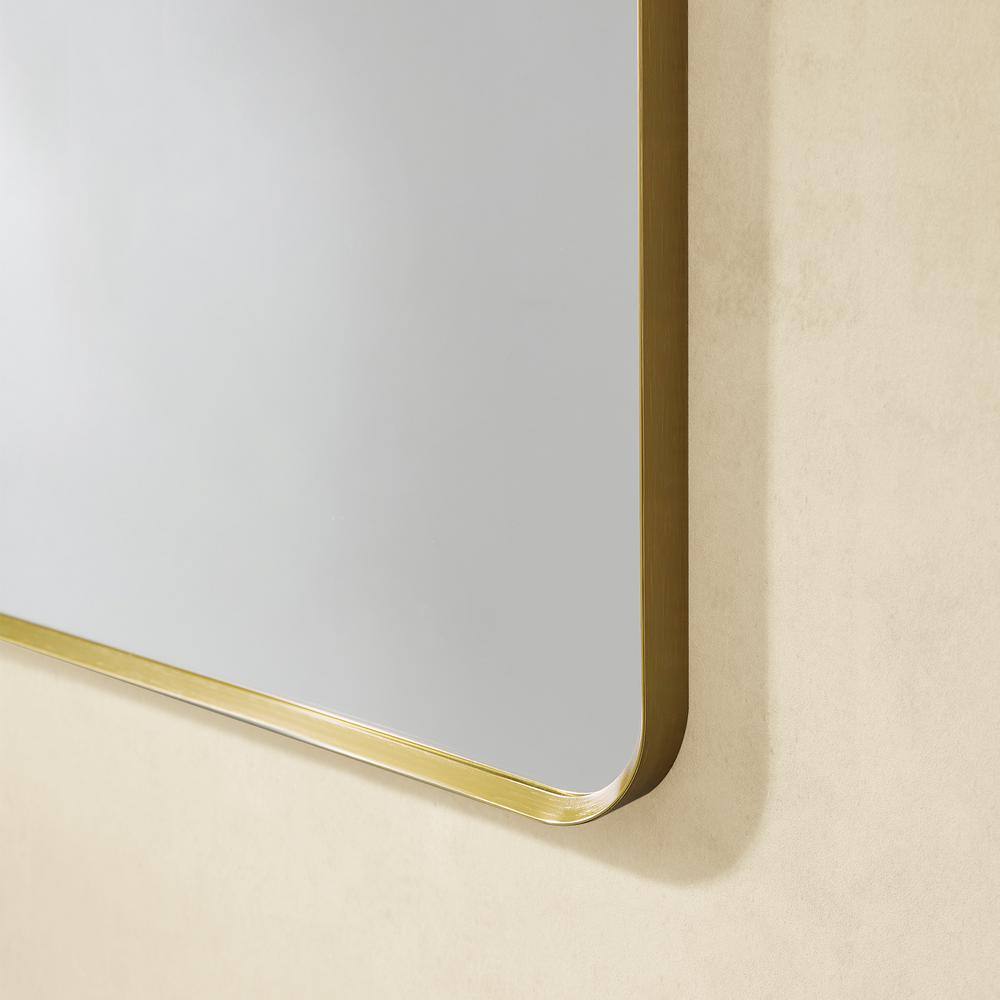 Nettuno 36" Gold and Silver Rectangular Bathroom Vanity Mirror
