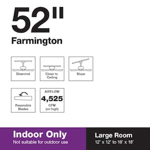 Farmington 52 in. Indoor Oil Rubbed Bronze Ceiling Fan