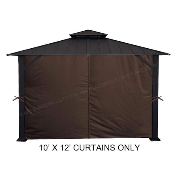 Privacy Curtain For Gazebo, Replacement Gazebo Curtains 10 X 12
