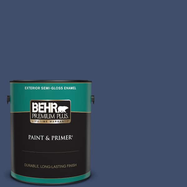 BEHR PREMIUM PLUS 1 gal. Home Decorators Collection #HDC-SM16-08 Blackberry Cobbler Semi-Gloss Enamel Exterior Paint & Primer