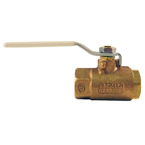 Apollo 3/4 in. Bronze FPT x FPT Industrial Ball Valve Lead Free