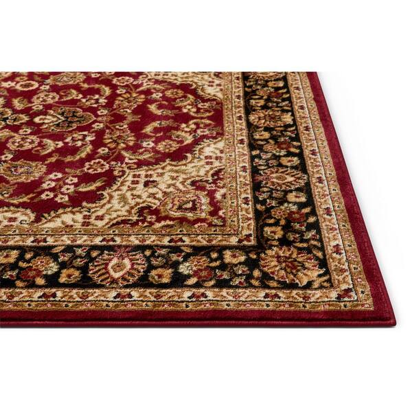 Well Woven Barclay Medallion Kashan Red Traditional Area Rug 67 X 96 Home And Garden In2127779 9848