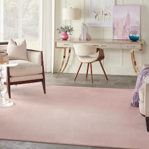 Essentials 5 ft. x 7 ft.  Pink Solid Contemporary Indoor/Outdoor Patio Area Rug