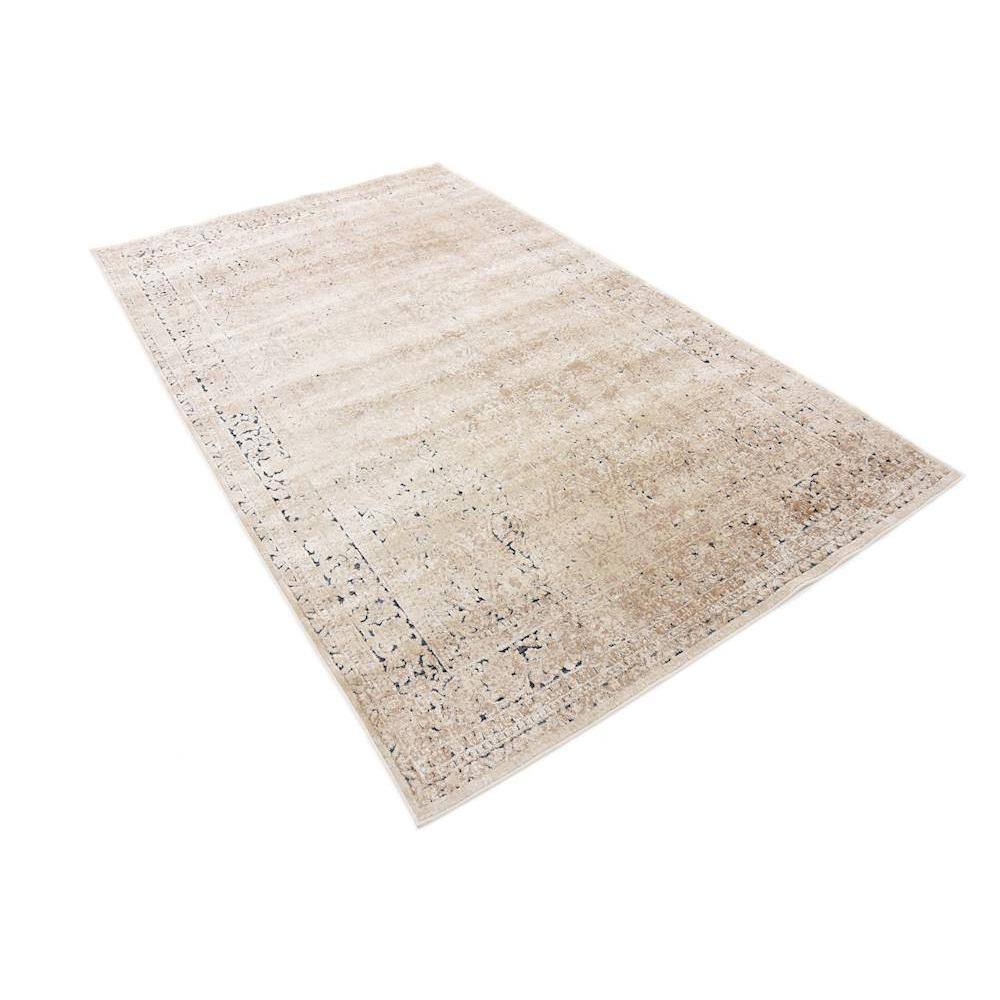 Eliza Collection Neutral Toned 5' x 8' Beige and Light Brown Area Rug