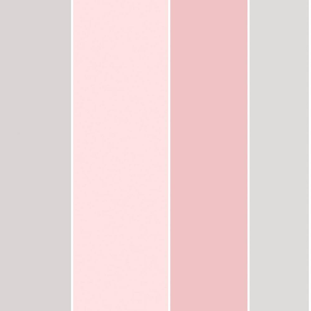 Smart Stripes 3 Pink/Grey Multi-Color Wide Stripe Vinyl on Non-Woven Non-Pa