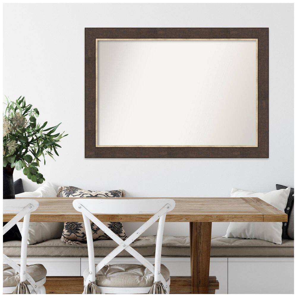 48" Rectangular Bronze Vanity Mirror with Polystyrene Frame