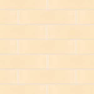 Chalk Ocre 3 in. x 11-3/4 in. Ceramic Wall Tile (6.25 sq. ft./Case)