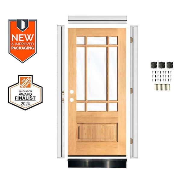 邦楽 DOOR Krosswood Doors DIY 36 in. x 80 in. Prairie Hemlock RightHand