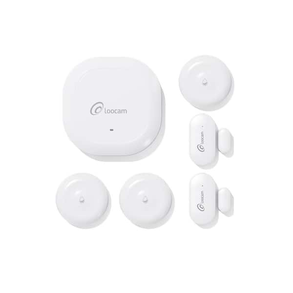 LOOCAM Wireless Home Security Alarm System 6-Piece, Smart Hub, Door ...