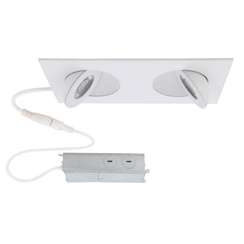White Aluminum 3.5'' LED Recessed Lighting Kit
