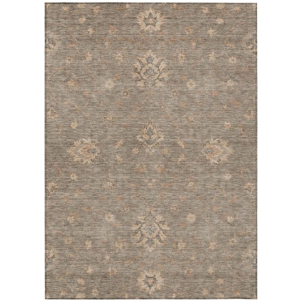 Chantille Machine Washable Indoor/Outdoor Abstract ACN3076 Taupe 10 ft. x 14 ft. Area Rug