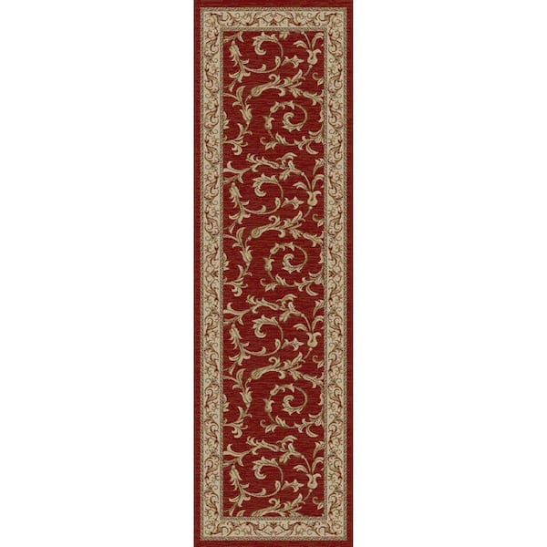 Concord Global Trading Jewel Veronica Red 2 ft. x 8 ft. Runner Rug