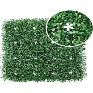 Artificial Hedge Boxwood Panels Plant Faux Greenery Panels UV Protected