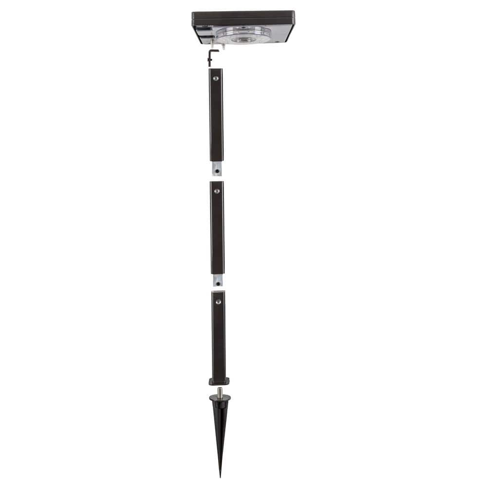 Black Cast Aluminum LED Solar Pathway Light, 26.75 Inch