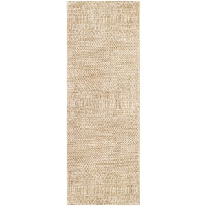 Masterpiece Beige/Tan Global 2 ft. x 7 ft. Indoor Area Rug