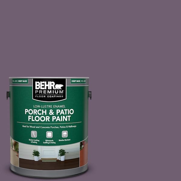 BEHR PREMIUM 1 gal. #S100-6 Blackberry Jam Low-Lustre Enamel Interior/Exterior Porch and Patio Floor Paint